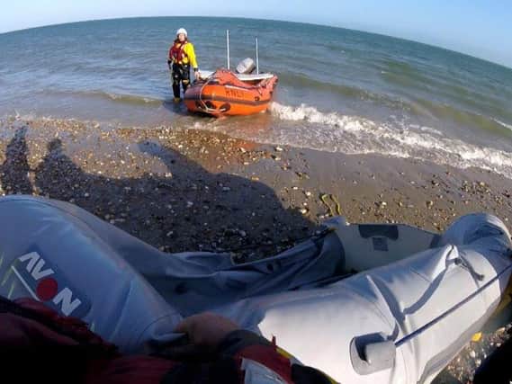 The lifeboat crew thanked the jet ski owner whose 'quick response prevented what could have escalated to a more serious incident'