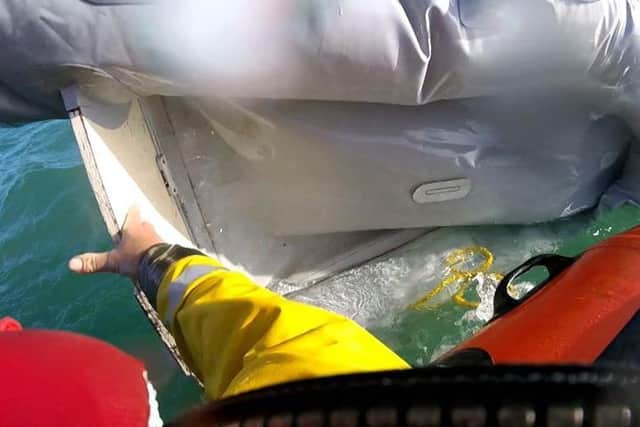 A capsized dinghy led to a large-scale emergency response
