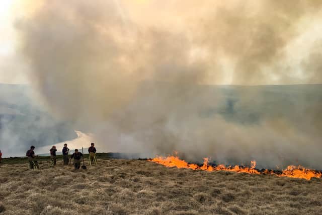 A fire on moorland. Picture: National Trust Tom Harman
