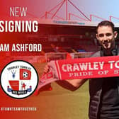 Sam Ashford is Crawley's latest signing / Picture: Crawley Town FC