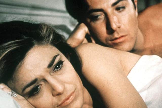 Dustin Hoffman and Anne Bancroft in The Graduate (1967) Embassy Pictures SUS-200624-121924001