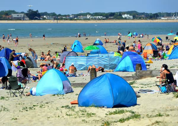 West Wittering beach on the day it reopened in May