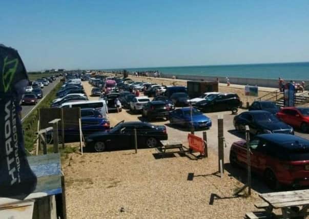 Gridlock at Camber Sands last week. Photo by Rother District Council. SUS-200625-084653001