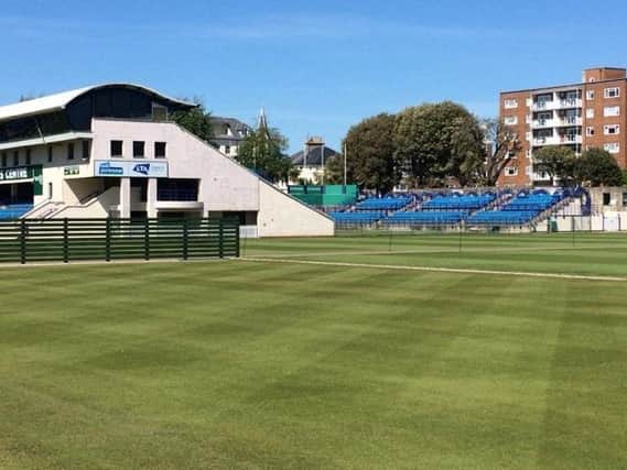 How Eastbourne's Devonshire Park looks this week...