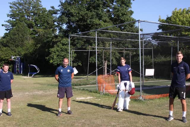 Newick players back in the nets / Picture by Ron Hill