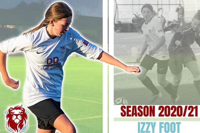 Hastings' 'welcome to the club' image for Izzy Foot