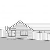 Plan of the proposed new Eastbourne bungalow
