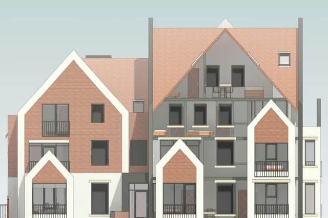 Revised plans for the new apartment building in Eastbourne