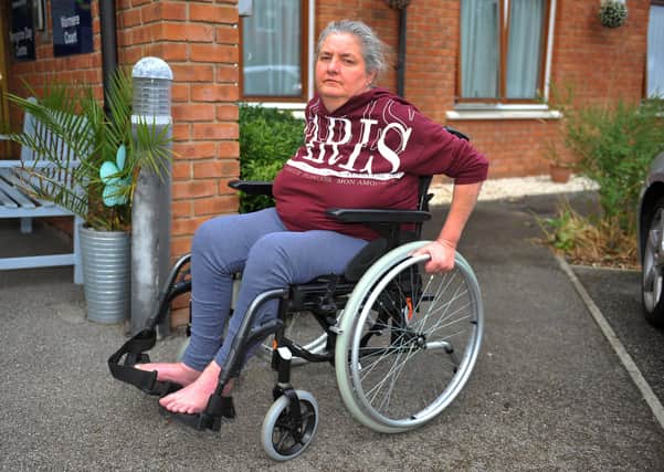 Nicola Burke has been at Warmere Court nursing home for over two months and isn't seeing a physiotherapist often enough to help with her recovery. Pic S Robards