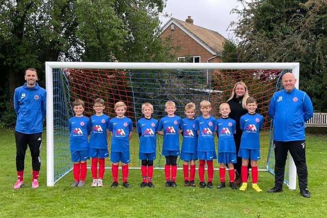 Barnham Trojans FC under nines team, which includes Teddy, son of senior property consultant Louise Murphy, who is based at the Walberton office of Sims Williams