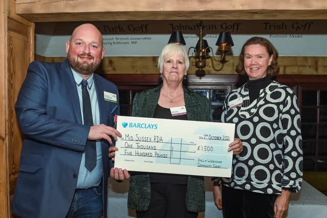 Mid Sussex RDA take home a big cheque from The Community Chest Awards