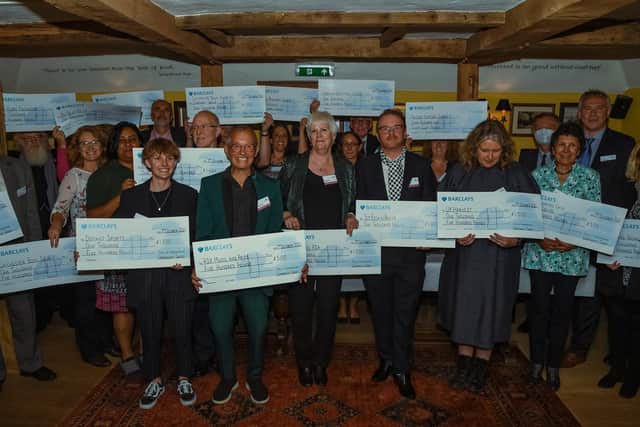 Award winners from The Community Chest celebrate their donations