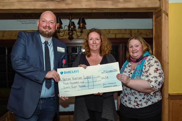 Nature Nurture pocket huge cheque from The Community Chest Awards