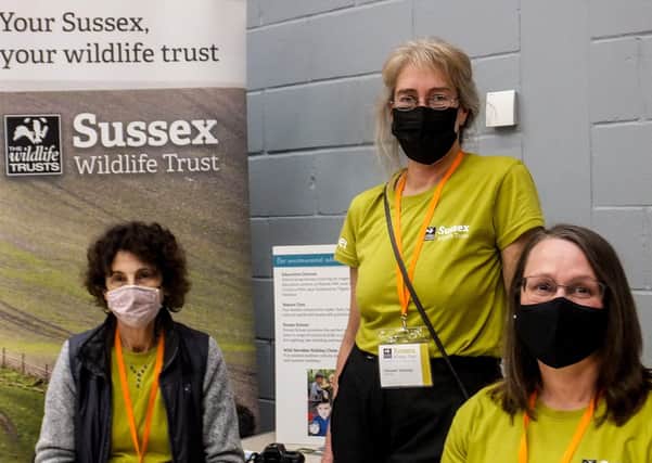 Sussex wildlife trust at the Storrington Volunteering Fair on Saturday, October 9.