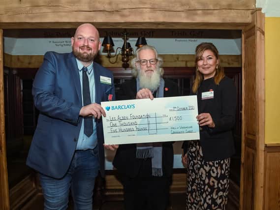 The Les Alden Foundation took home £1,500 which will help feed and clothe those in need in the Worthing Area