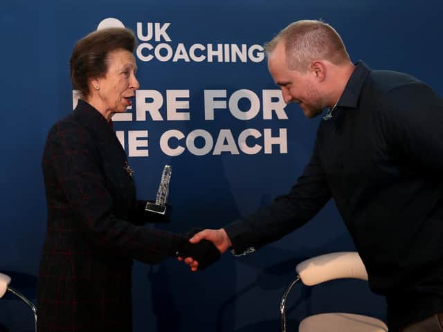 Crawley’s Will Philpot received a UK Coaching Hero award from HRH The Princess Royal for his work in keeping his community active throughout the pandemic. Picture: George Wood