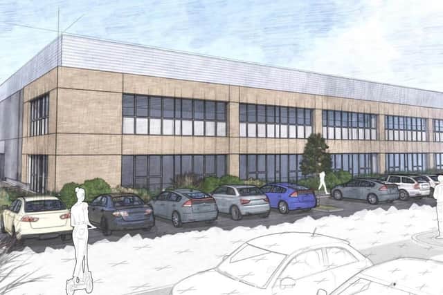 An artist's impression of Knights Farm West Employment Park. Picture from Wealden District Council SUS-211013-152234001