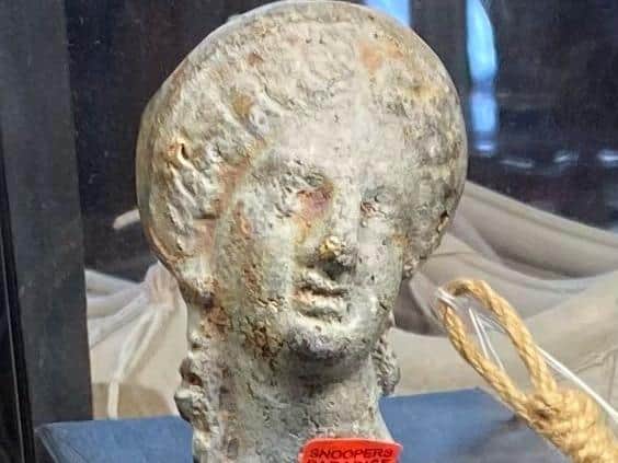 The Roman head that was stolen from Snoopers Paradise in Brighton