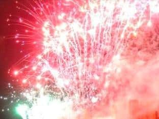 Fireworks displays are taking place in the local area