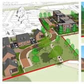 The proposed development for homes on land adjacent to King Offa Primary Academy. Image from Rother District Council SUS-211014-111311001