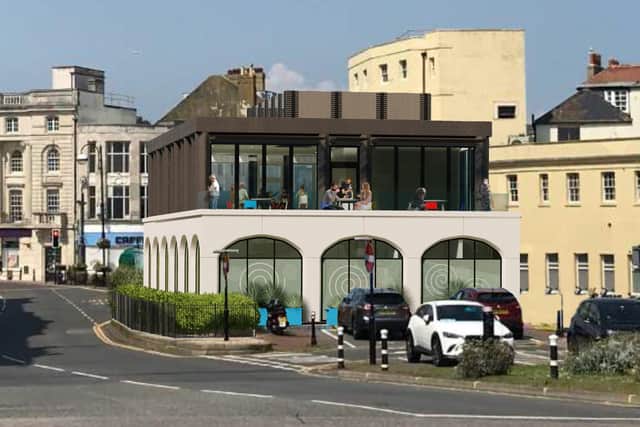 Design of proposed new restaurant in Harold Place, Hastings