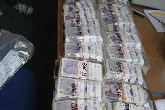 More than £250,000 was found at a property in West Sussex