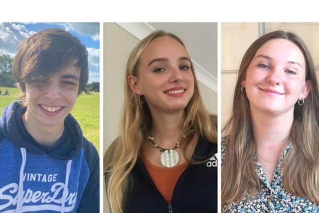 Brighton and Hove City Council’s Youth Council members Alfie, Sophie and Louise