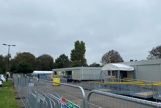 The Sussex Community NHS Trust, which is responsible for the site in the Northgate car park, said it was closed for 'a couple of hours'.