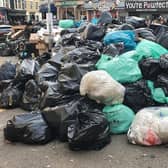 Rubbish piling up on Ship Street, near the Ivy, on Saturday SUS-211018-165940001