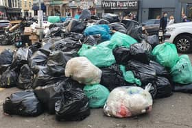 Rubbish piling up on Ship Street, near the Ivy, on Saturday SUS-211018-165940001