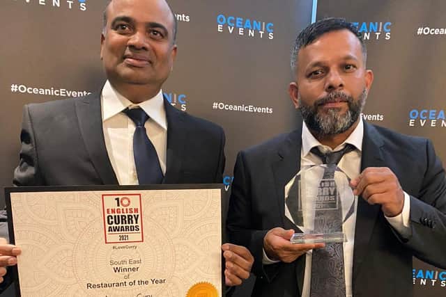 Masala City, Chichester crowned Restaurant of the Year at English
Curry Awards