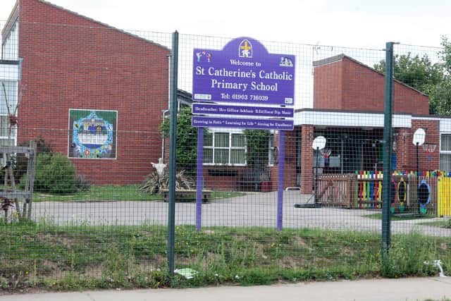 St Catherine's Catholic Primary School, Littlehampton, start work on new outdoor learning area. Photo by Derek Martin