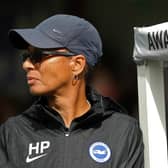 Hope Powell's Brighton will take on Arsenal in the semi-finals of the FA Cup
