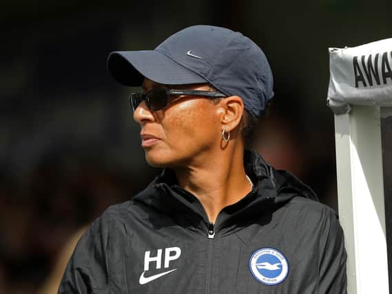 Hope Powell's Brighton will take on Arsenal in the semi-finals of the FA Cup