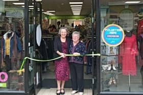 Barnardo's long term employees Lorena Whiting and Audrey Groom celebrate the new store opening. SUS-211019-145720001
