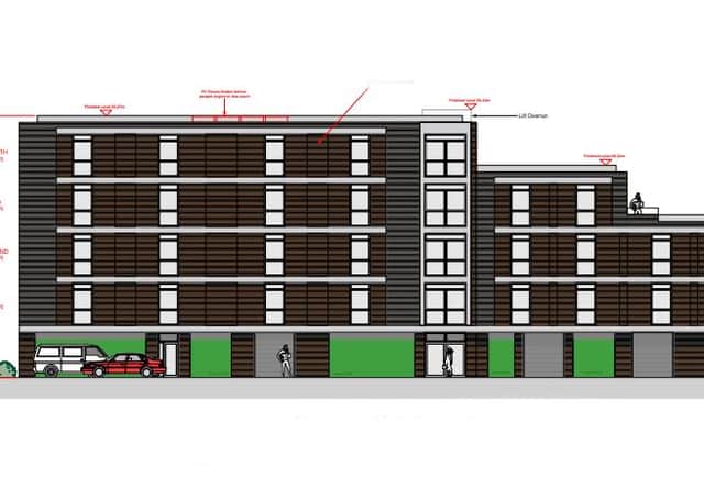 Revised plans for flats in Crawley