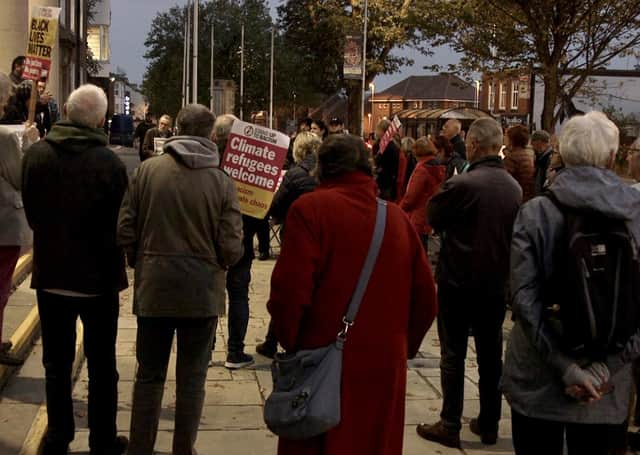 Demonstration organised by Adur and Worthing Stand up to Racism (Photo by Jon Lovell)
