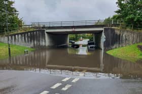 The flooding in Ashington. Photo: Horsham Police