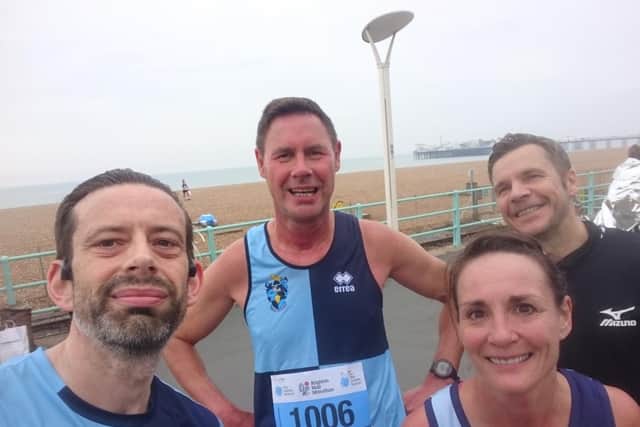 Mark Santer, Andrew Bishop, Paul Prosser and Gayle Tyler at Brighton / Picture: Kirsty Phillpott