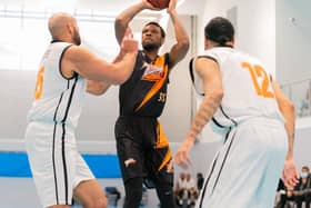 Howard Crawford was a pivotal player for Thunder against Oaklands Wolves / Picture: Kyle Hemsley