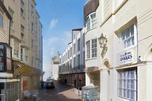 Architect plans of how new flats might look in George Street, Hastings. Picture by Twelve Architects & Masterplanners SUS-211022-093940001