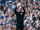 Pep Guardiola suffered a defeat at the Amex Stadium last season