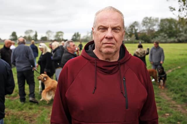 Save Oakcroft Meadow group angry at possible build on the land. One of the founders, Alan Moss. Photo by Derek Martin Photography and Art