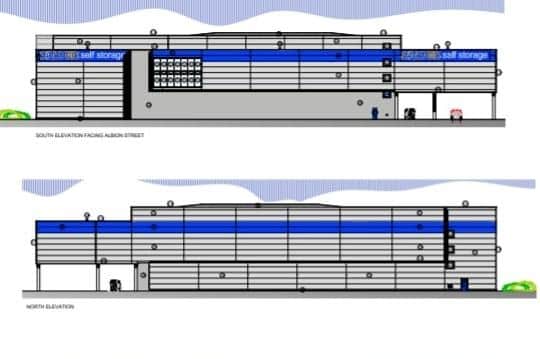 Proposed new self-storage building in Southwick