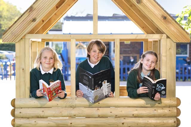 Pupils at Yapton CofE Primary School are already enjoying their new playhouse, donated by housebuilder Dandara