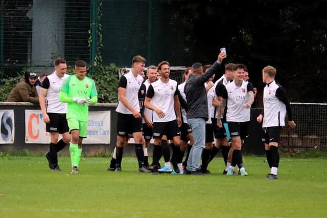 Action and celebrations from Pagham's FA Vase tie with Kent-based Snodland at Nyetimber Lane, which ended with the Lions winning 4-2 on penalties. Pictures by Roger Smith