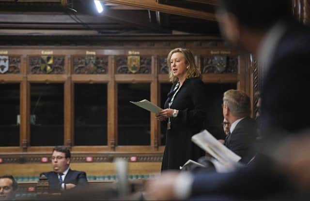 Hastings and Rye MP, Sally-Ann Hart in Parliament SUS-211018-162700001