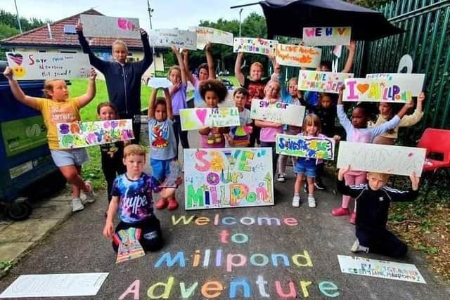 Those fighting the closure of Millpond Adventure Playground