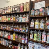 The well-stocked shelves of Candy Time, in Bognor Regis