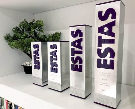 ESTAS Awards displayed at the NEXA Offices SUS-211026-153430001